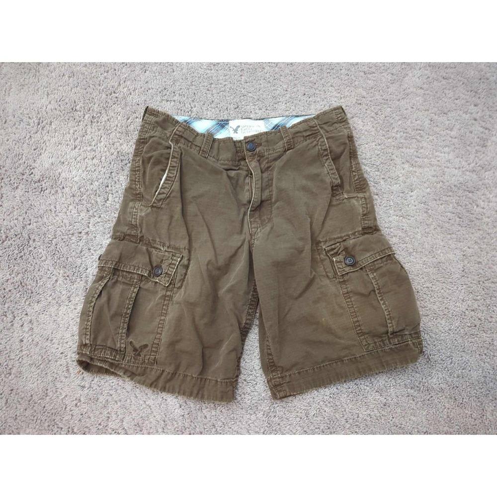 American Eagle Cargo Shorts Mens 33 Brown Inseam: 10" Classic Outdoor